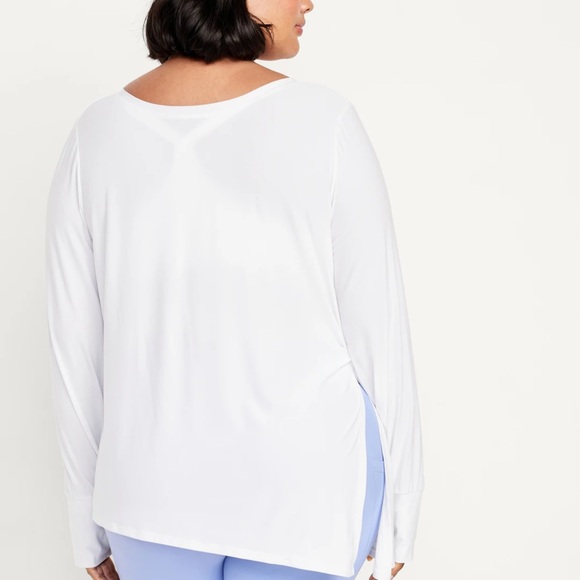 NWT OLD NAVY CloudMotion Side-Tie Tunic COLOR Magnolia SIZE LARGE - Picture 9 of 10